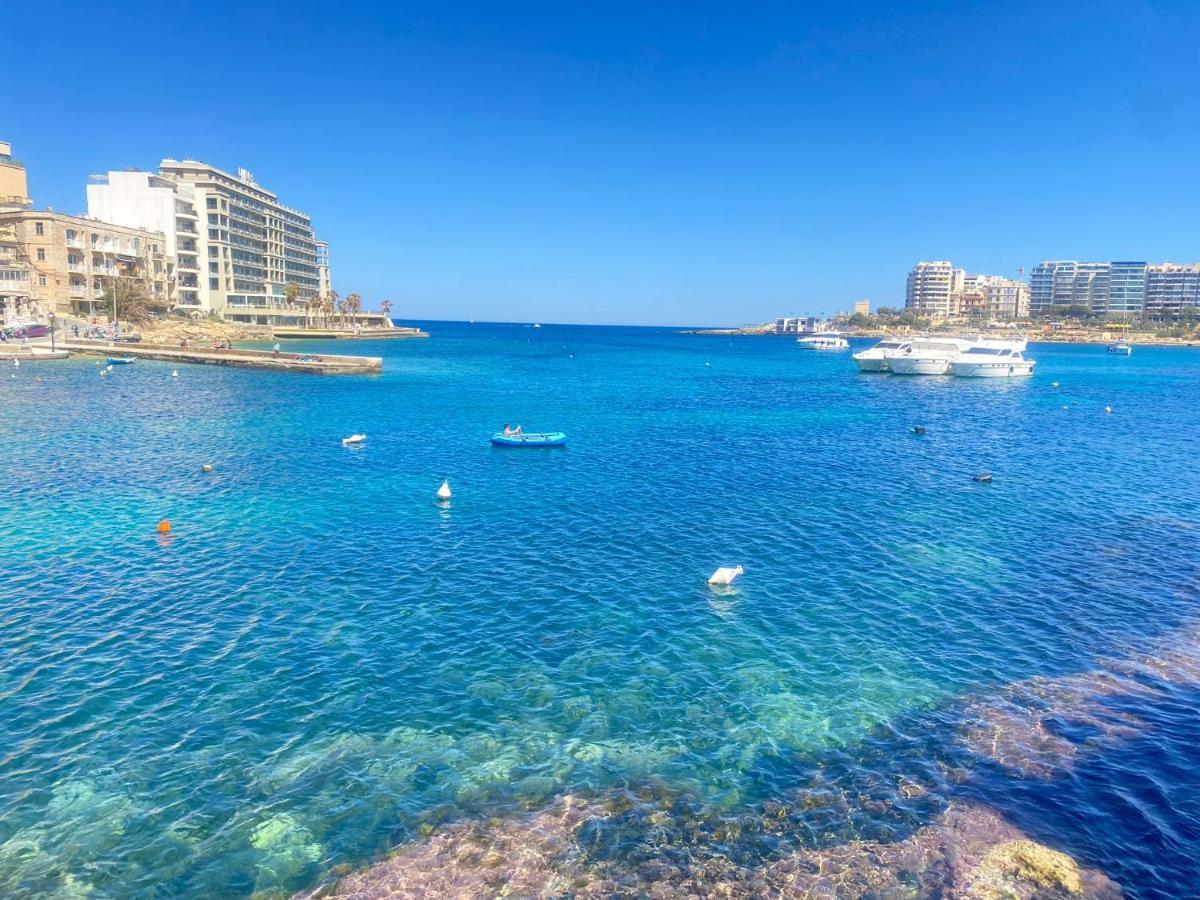 F2 - Lovely Two Bedrooms Flat Sea View, St Julians Saint Julian's Dış mekan fotoğraf
